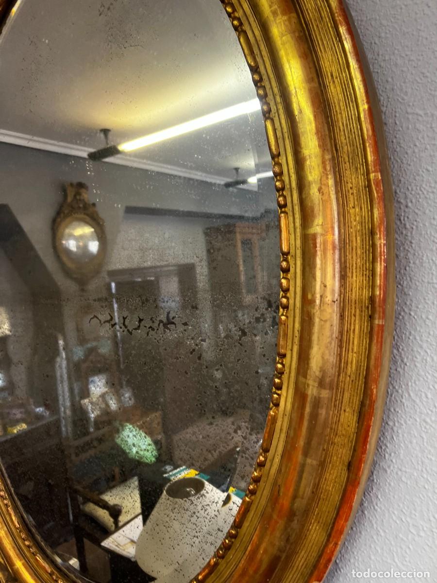 Antig&uuml;edades: ANTIGUO ESPEJO BISELADO DE 160X87 CMS - Foto 4