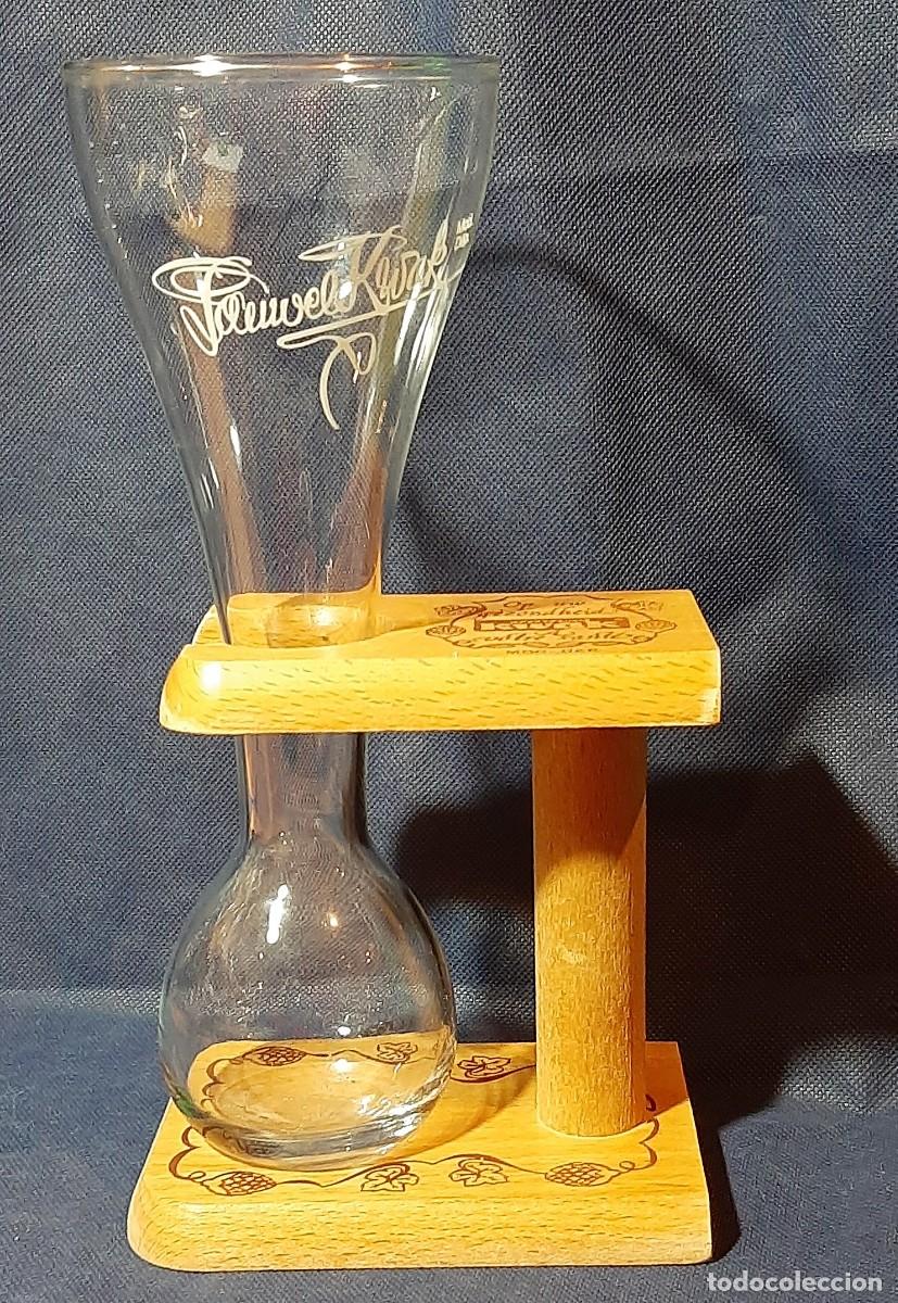 Antig&uuml;edades: Copa de cerveza Kwak con soporte de madera - Foto 2