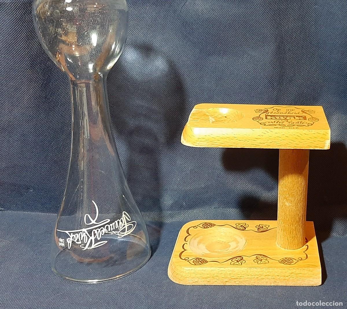 Antig&uuml;edades: Copa de cerveza Kwak con soporte de madera - Foto 3