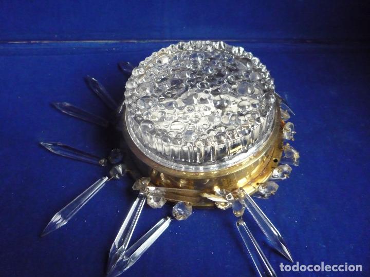 Antig&uuml;edades: PLAFON BRONCE Y CRISTAL CON LAGRIMAS - Foto 2