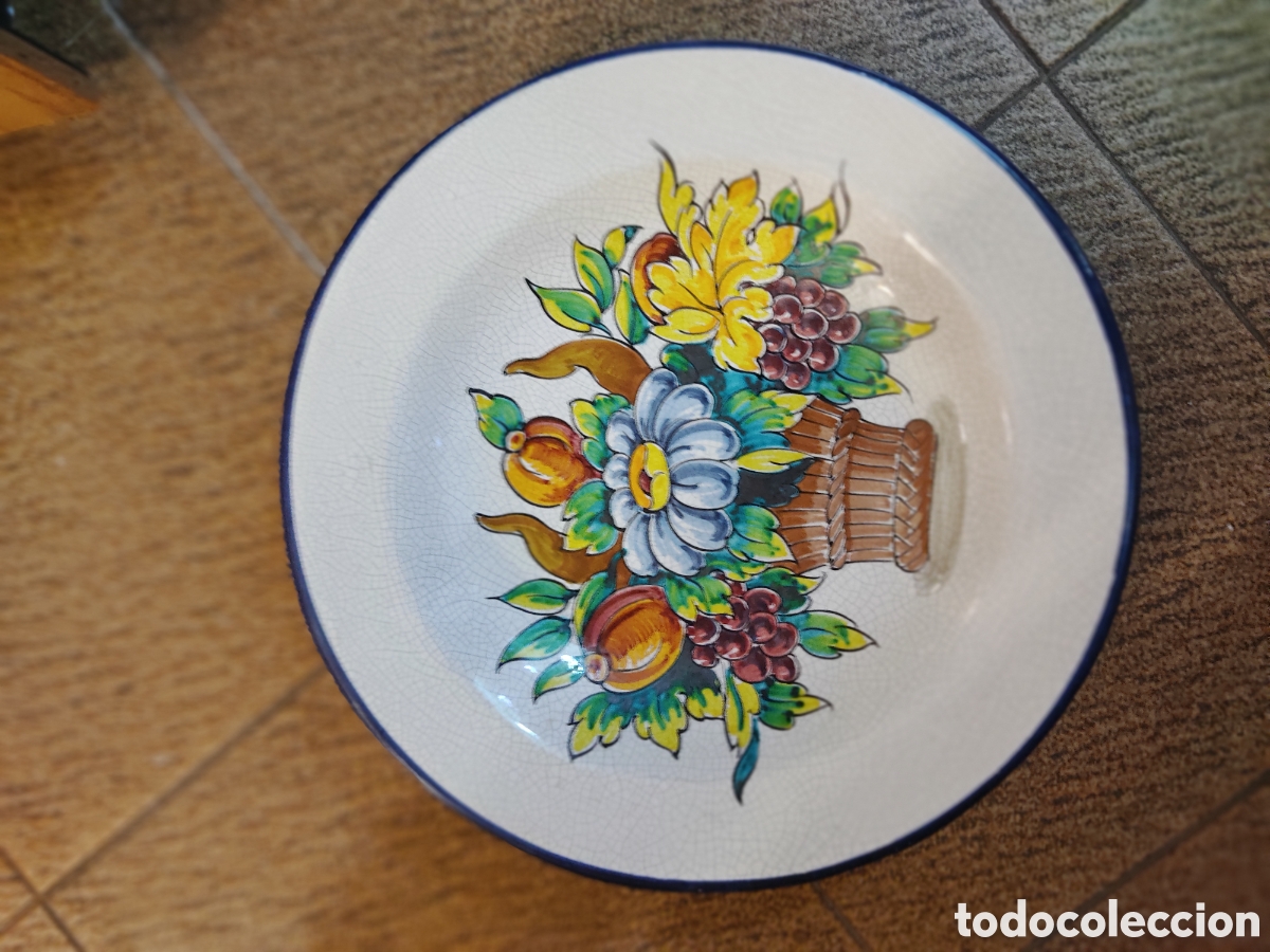 Antig&uuml;edades: Plato cer&aacute;mica de Talavera - Foto 1