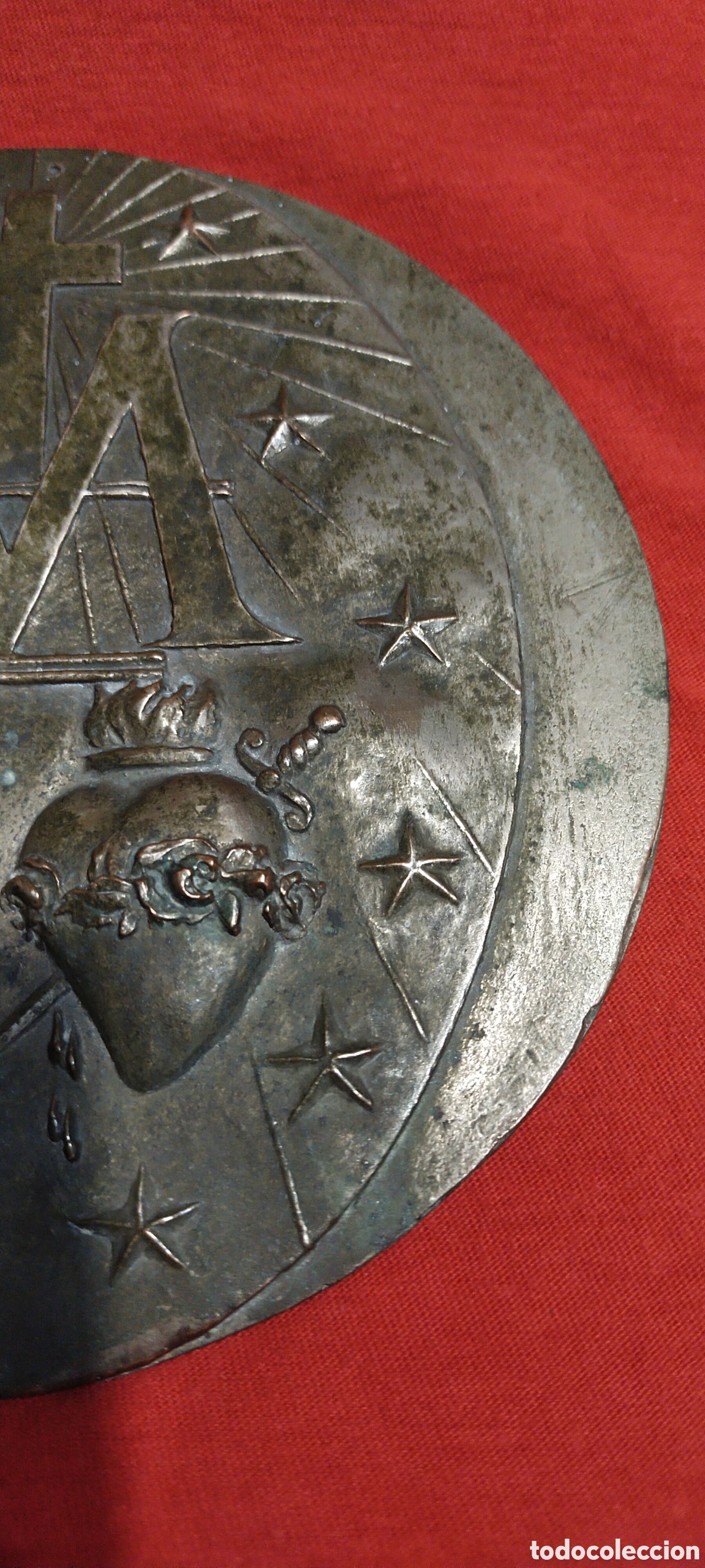 Antig&uuml;edades: Coraz&oacute;n de Jes&uacute;s chapa de puerta - Foto 4