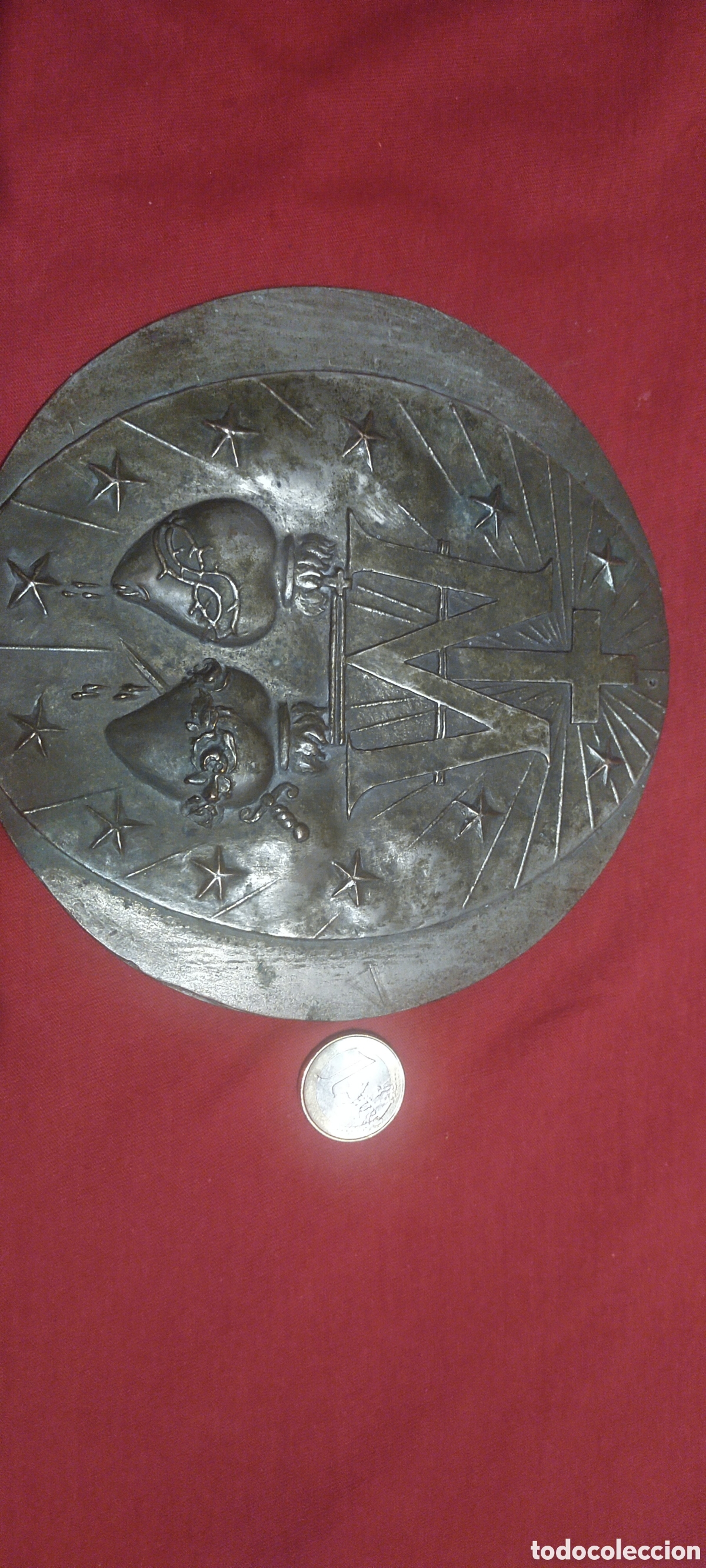 Antig&uuml;edades: Coraz&oacute;n de Jes&uacute;s chapa de puerta - Foto 1