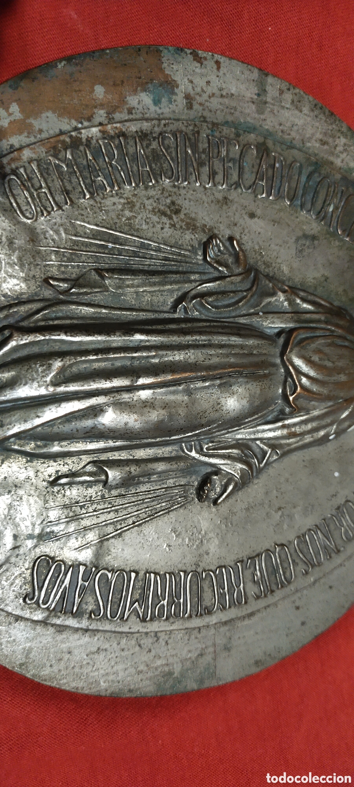 Antig&uuml;edades: Virgen Mar&iacute;a chapa de puerta de la virgen - Foto 3
