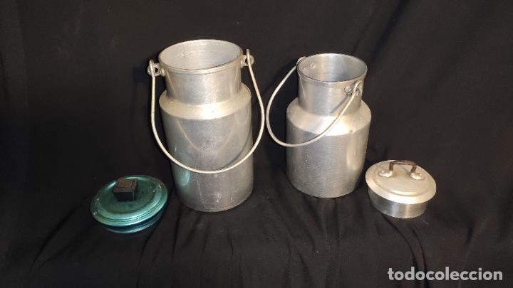 Antig&uuml;edades: BONITAS 2 LECHERAS DE ALUMINIO - Foto 2