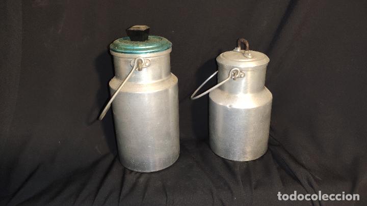 Antig&uuml;edades: BONITAS 2 LECHERAS DE ALUMINIO - Foto 1