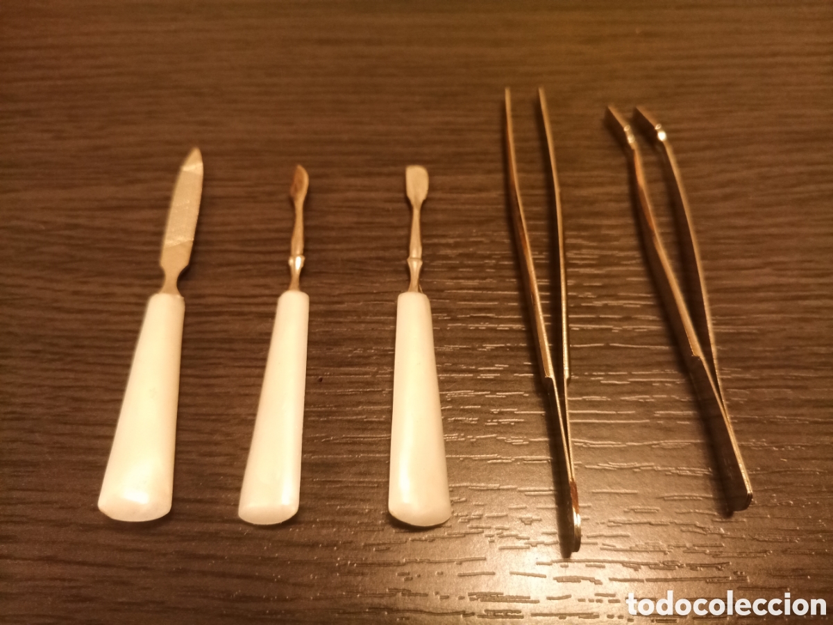 Antiquit&eacute;s: Lote Antiguas Herramientas Manicura