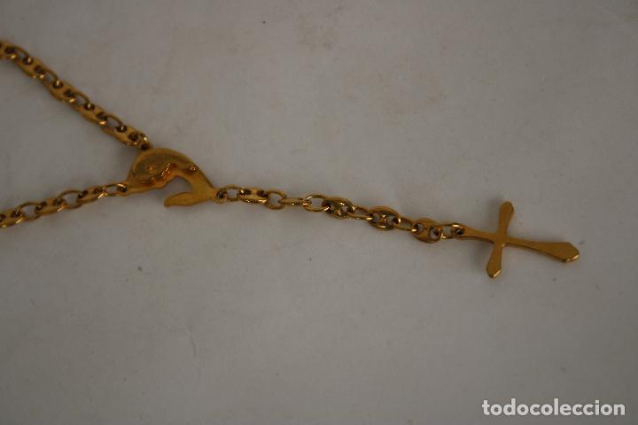 Antig&uuml;edades: collar rosario chapado en oro - Foto 4