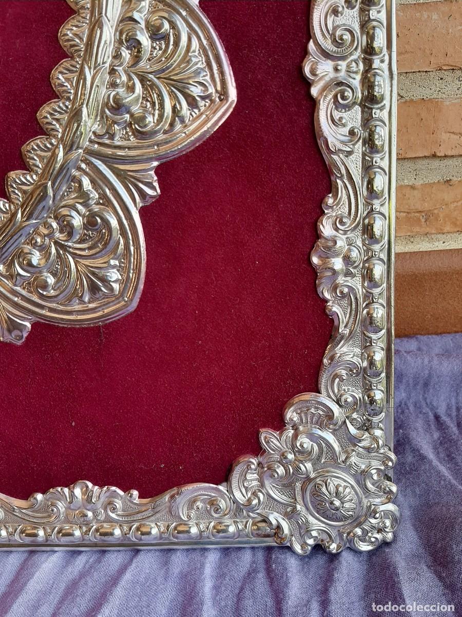 Antig&uuml;edades: CUADRO CON REPUJADO CON TALLA DE LA VIRGEN DE GUADALUPE - Foto 9