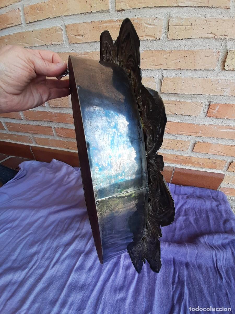 Antig&uuml;edades: CAPILLA REPUJADA CON TALLA DE LA VIRGEN DE GUADALUPE - Foto 12