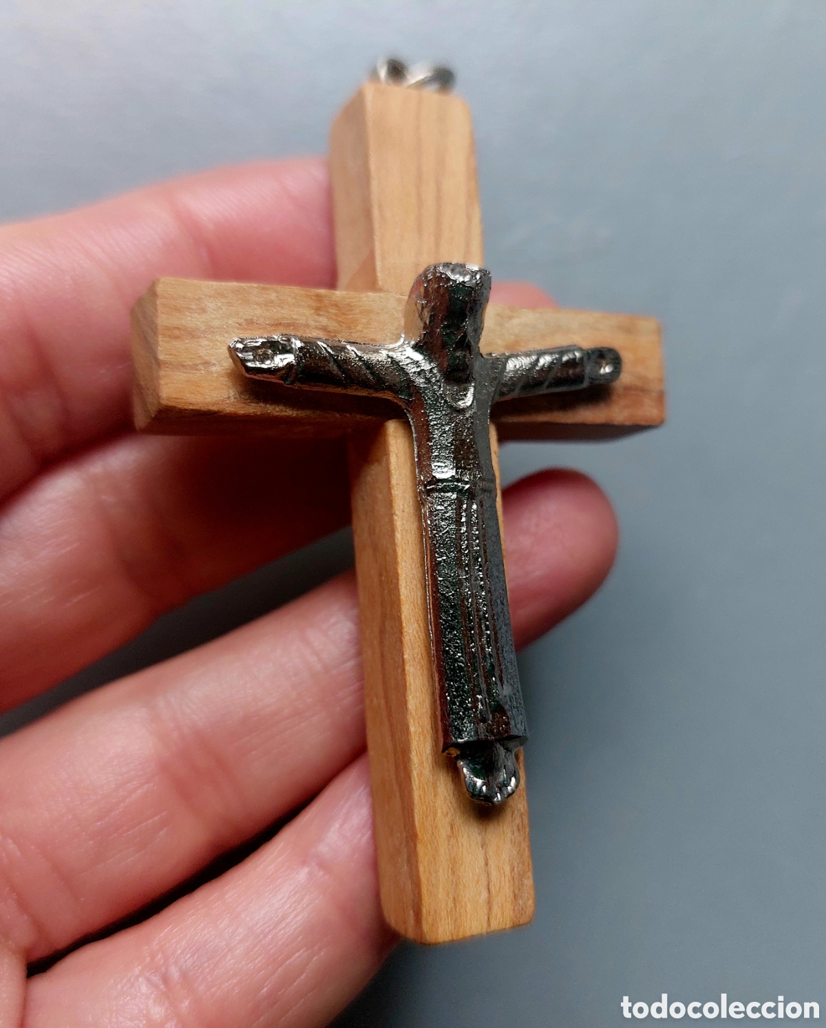 Antig&uuml;edades: Cruz peque&ntilde;a madera - Foto 2