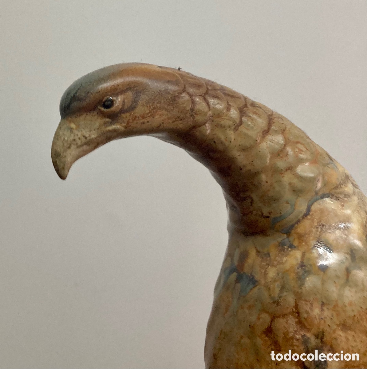 figura de porcelana alemana “ aguila en su nido - Compra venta en  todocoleccion