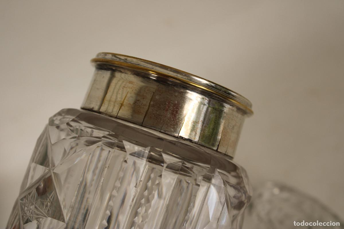 Antig&uuml;edades: bote tarro cristal bohemia - Foto 4
