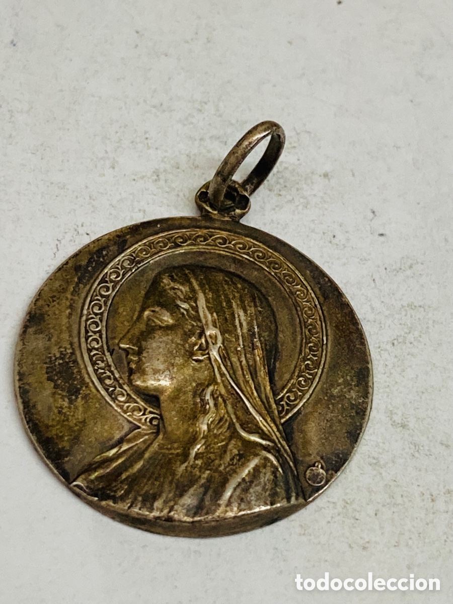 Antig&uuml;edades: Medalla de plata religiosa - Foto 1