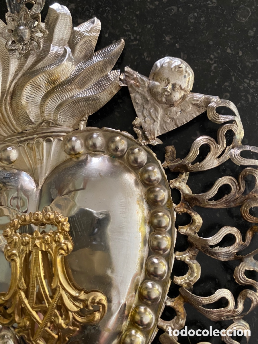 Antig&uuml;edades: Ex-voto plata con iniciales - Foto 3