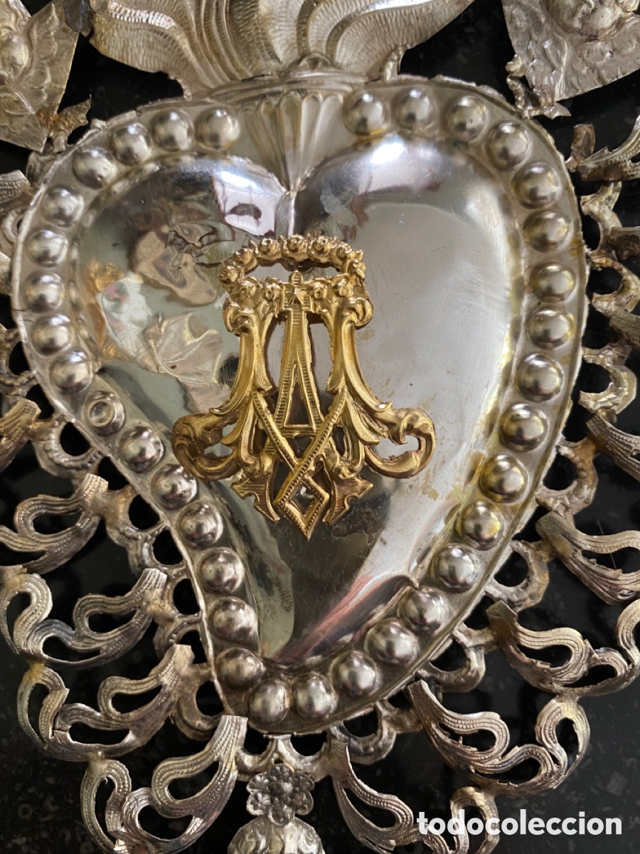 Antig&uuml;edades: Ex-voto plata con iniciales - Foto 5