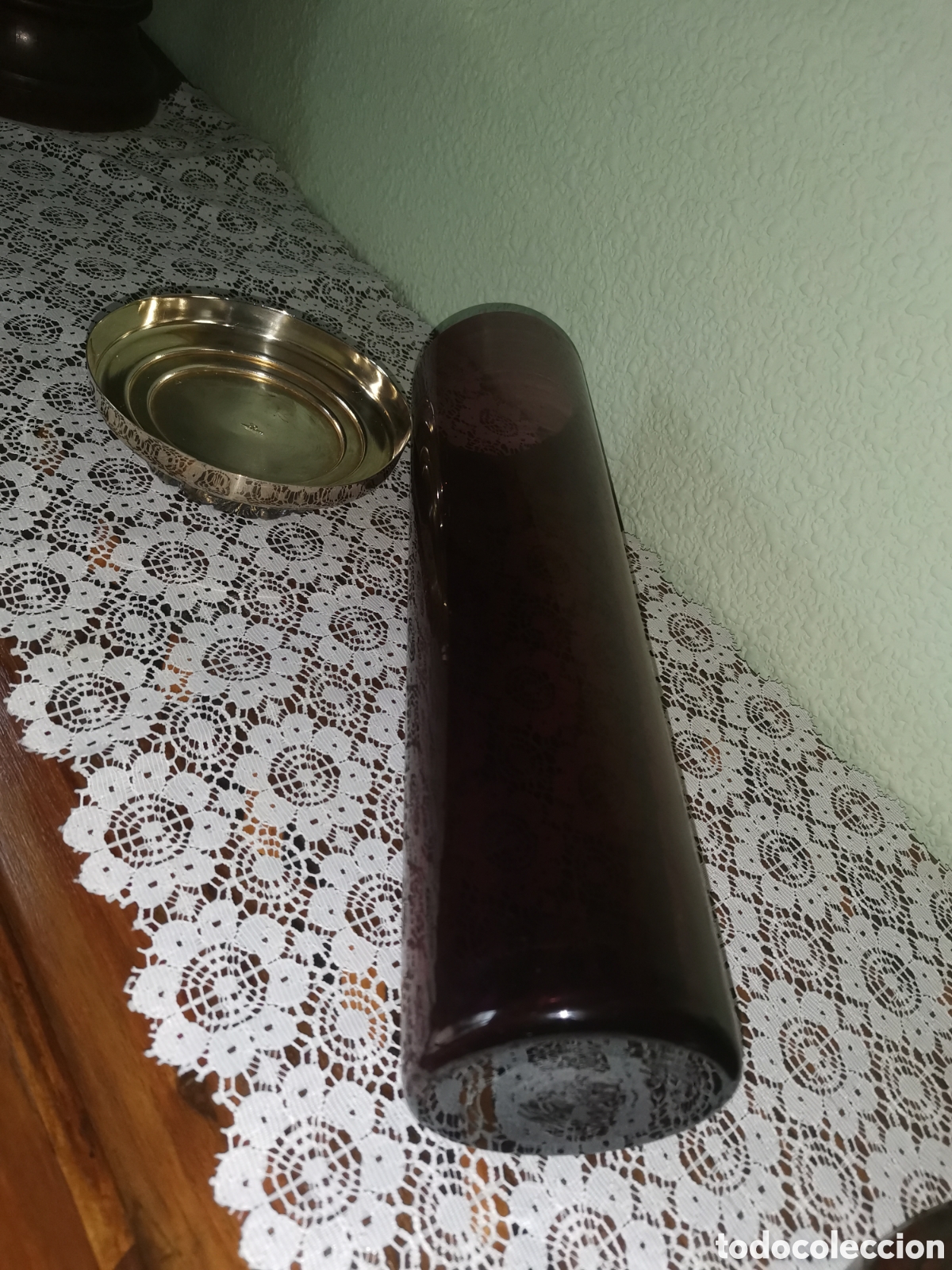 Antig&uuml;edades: Jarr&oacute;n de cristal morado - Foto 1