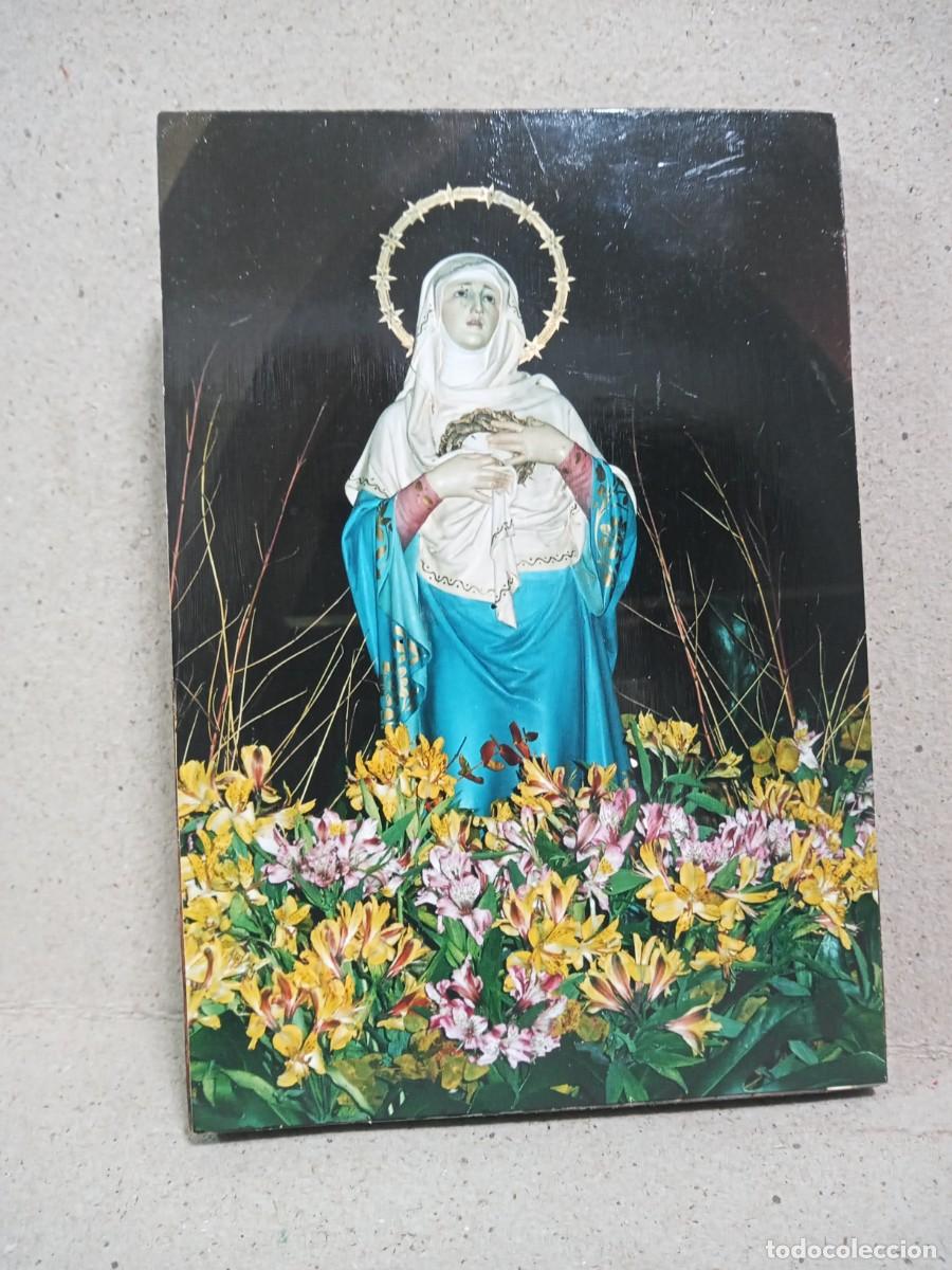 Antig&uuml;edades: BONITA VIRGEN SOBRE MADERA - Foto 1