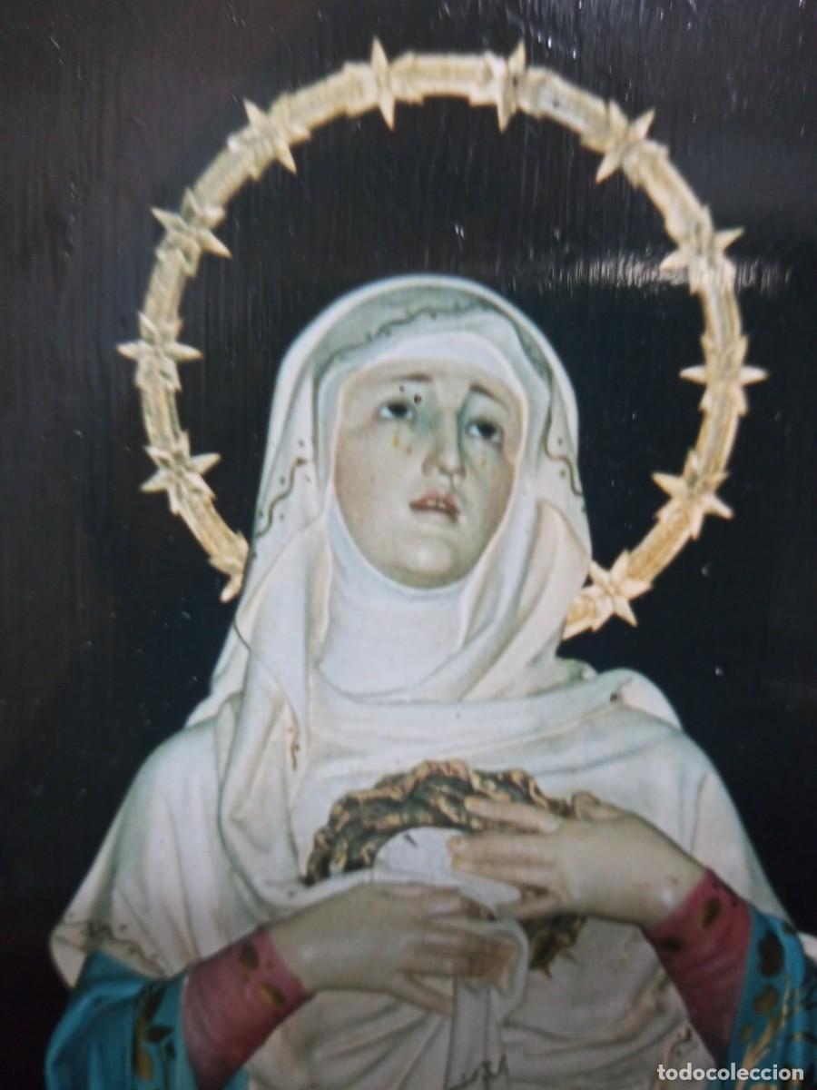 Antig&uuml;edades: BONITA VIRGEN SOBRE MADERA - Foto 2