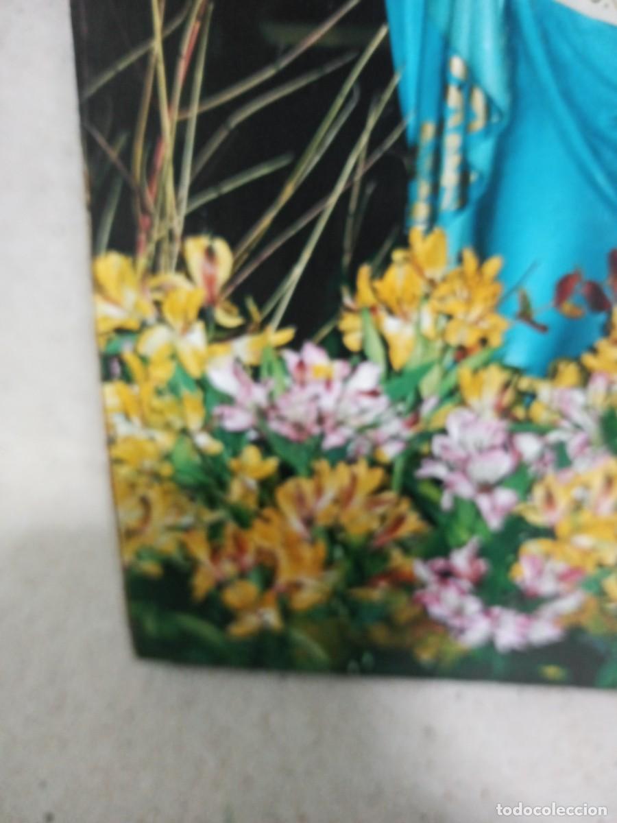 Antig&uuml;edades: BONITA VIRGEN SOBRE MADERA - Foto 10