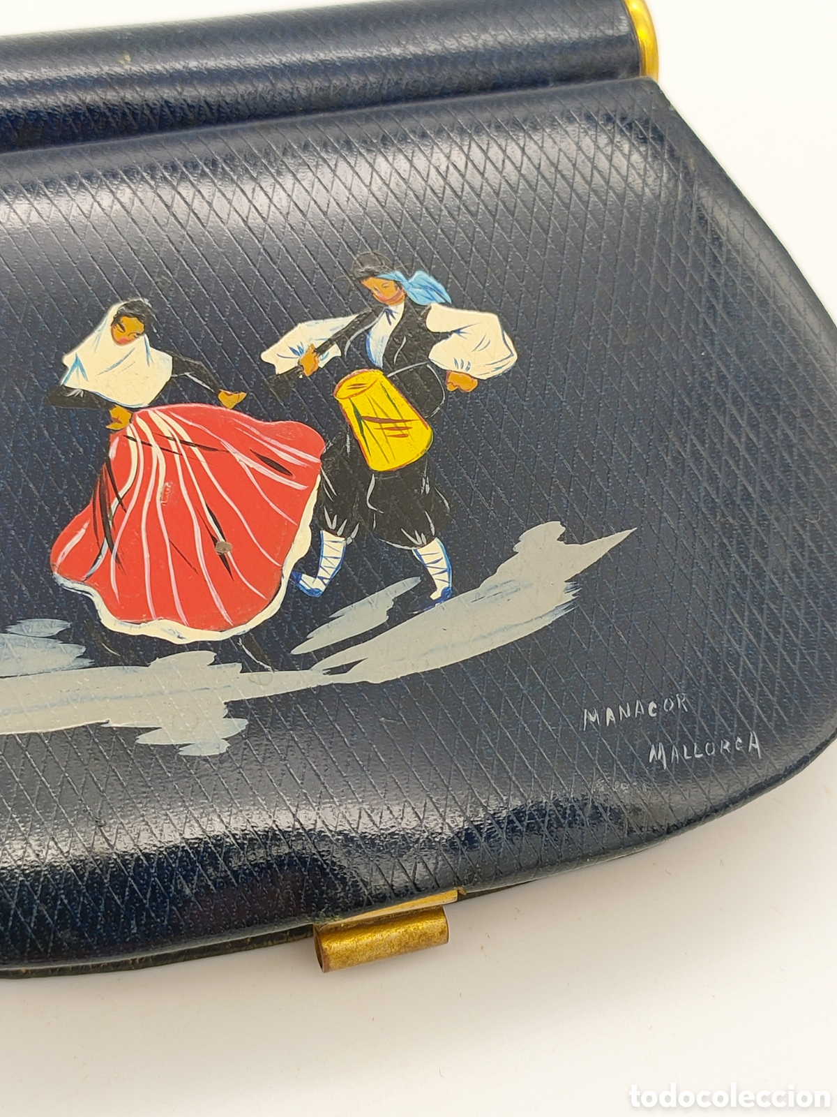Antig&uuml;edades: Polvera de bolso, souvenir de Mallorca - Foto 2