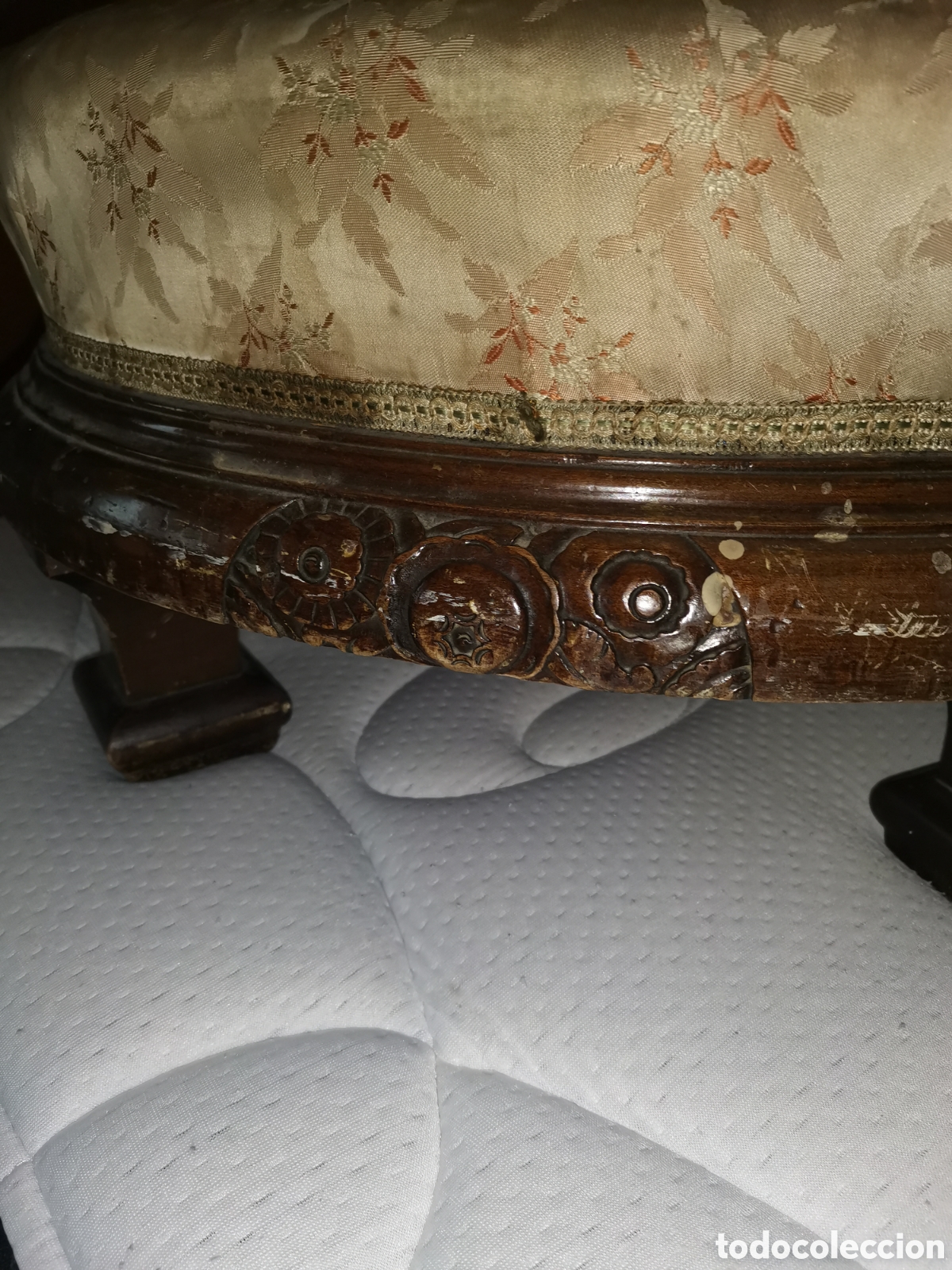 Antig&uuml;edades: Escabel ovalado - Foto 3
