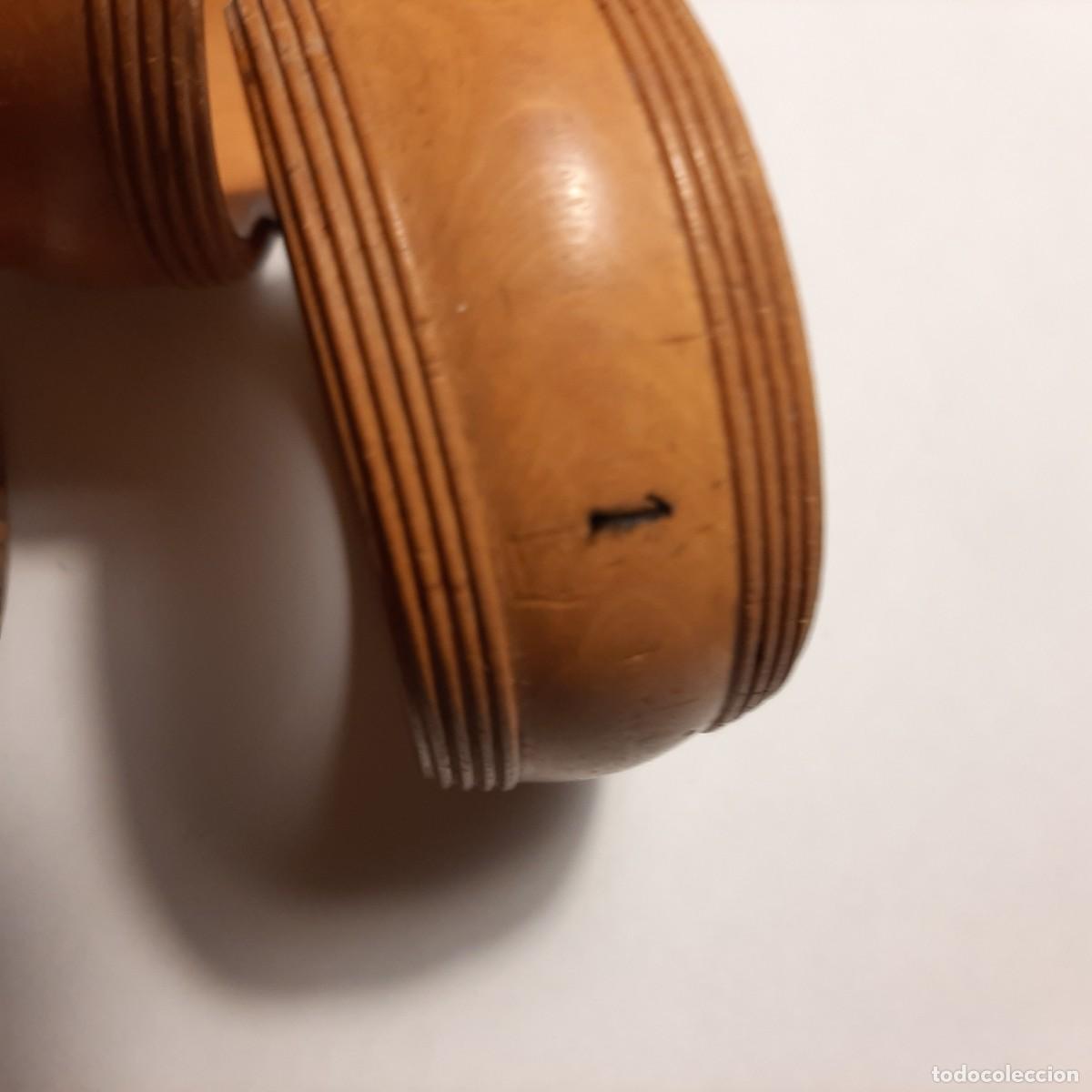 Antig&uuml;edades: 4 Servilleteros de madera s. XIX - Foto 4