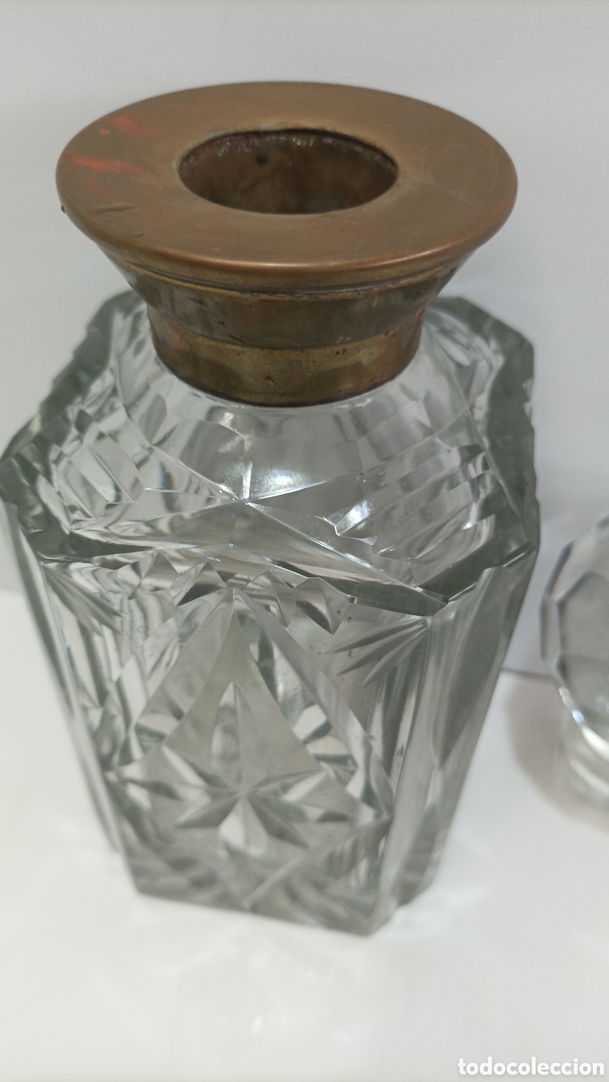Antig&uuml;edades: Botella de cristal antigua - Foto 3