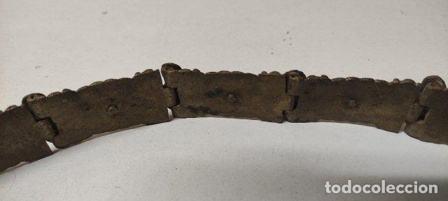 Antig&uuml;edades: ANTIGUO CINTURON DE BRONCE PARA SANTO - Foto 7