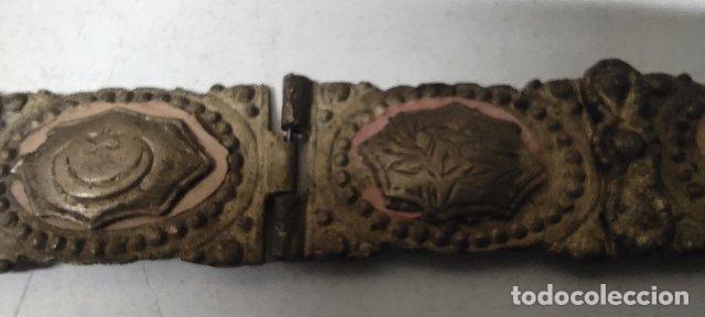 Antig&uuml;edades: ANTIGUO CINTURON DE BRONCE PARA SANTO - Foto 10