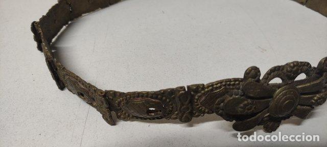 Antig&uuml;edades: ANTIGUO CINTURON DE BRONCE PARA SANTO - Foto 11