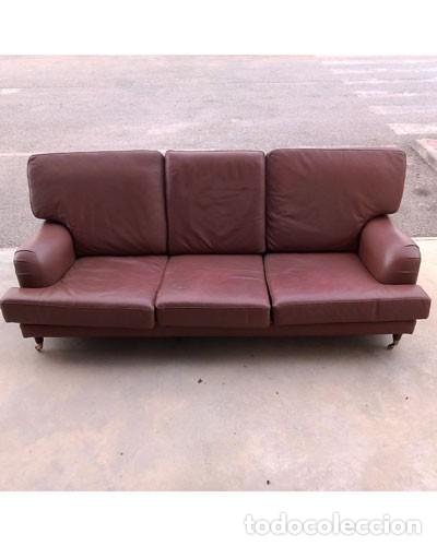 sofa-vintage-estilo-ingles-con-ruedas - Compra venta en todocoleccion