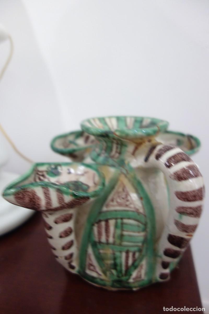 Antig&uuml;edades: CANDELABRO DE CERAMICA DE TERUEL - Foto 5