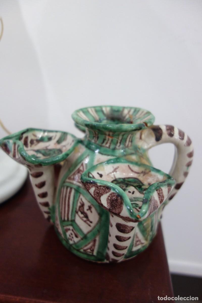 Antig&uuml;edades: CANDELABRO DE CERAMICA DE TERUEL - Foto 6