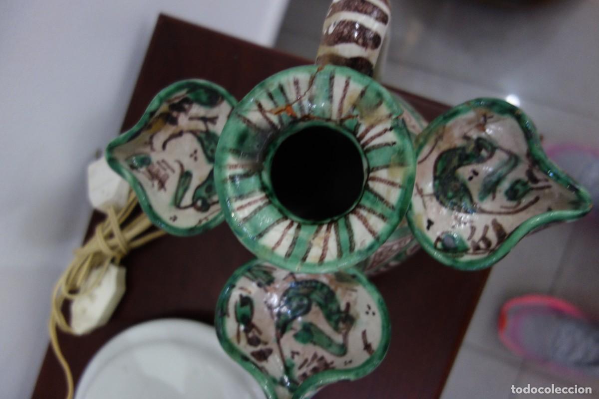 Antig&uuml;edades: CANDELABRO DE CERAMICA DE TERUEL - Foto 7