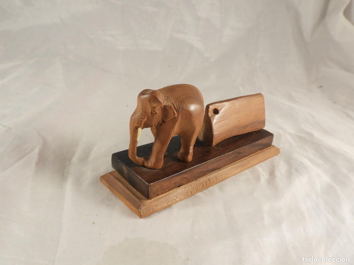 Antig&uuml;edades: TALLA EN MADERA DE UN ELEFANTE - Foto 3