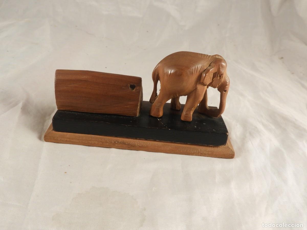 Antig&uuml;edades: TALLA EN MADERA DE UN ELEFANTE - Foto 7