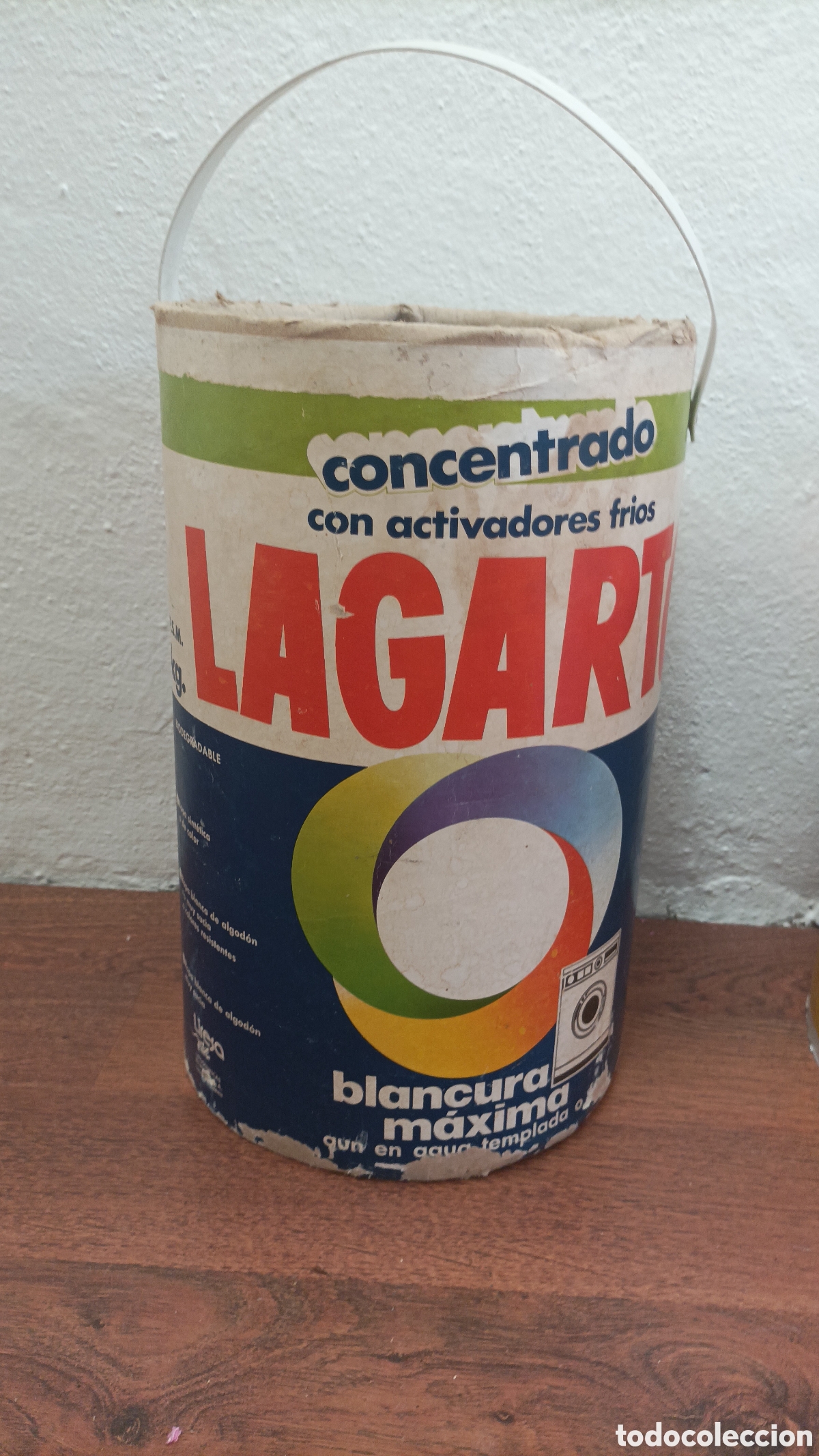 Antig&uuml;edades: 3 Botes o Cubos de Detergente antiguos - Foto 3