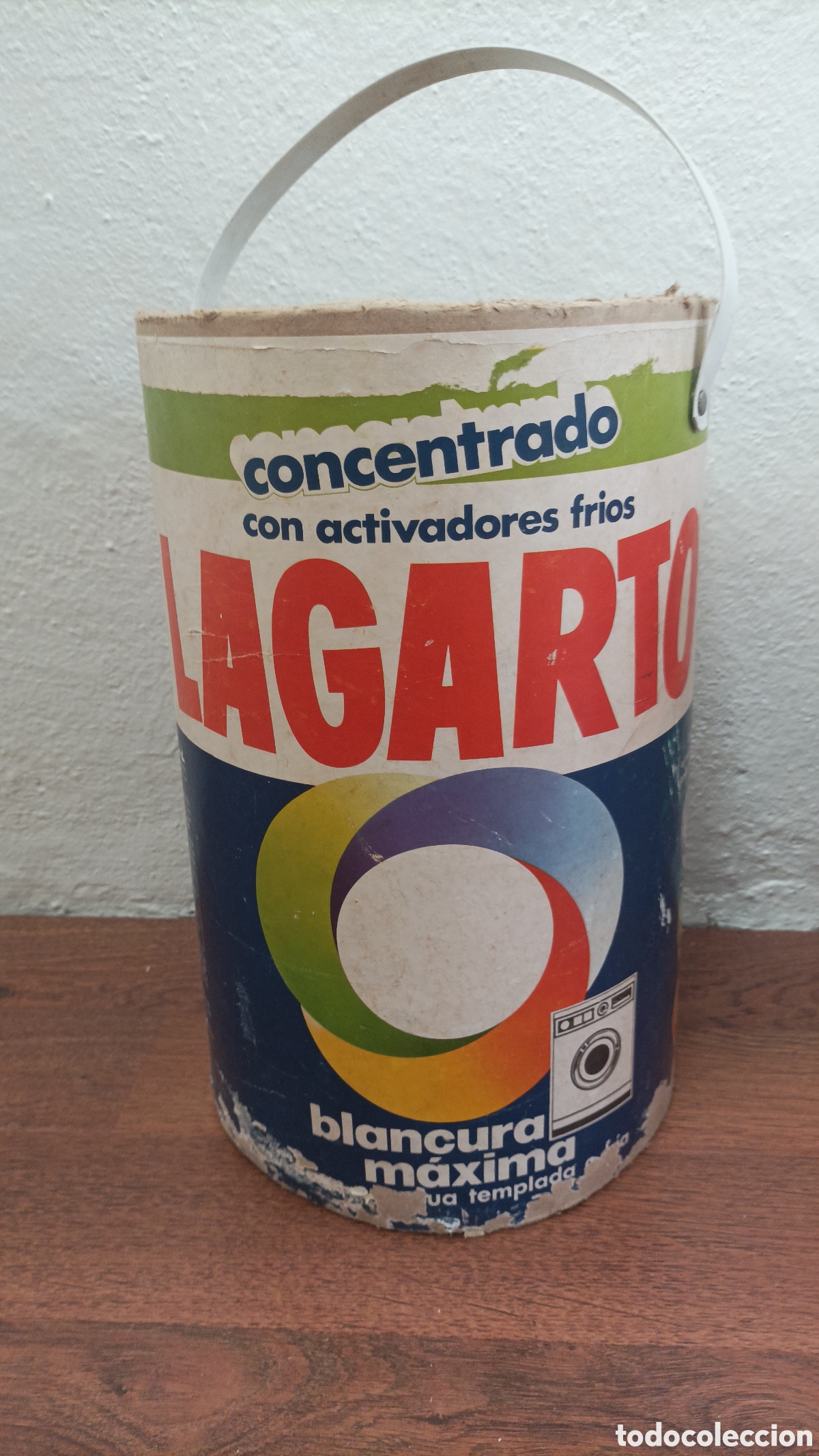 Antig&uuml;edades: 3 Botes o Cubos de Detergente antiguos - Foto 4