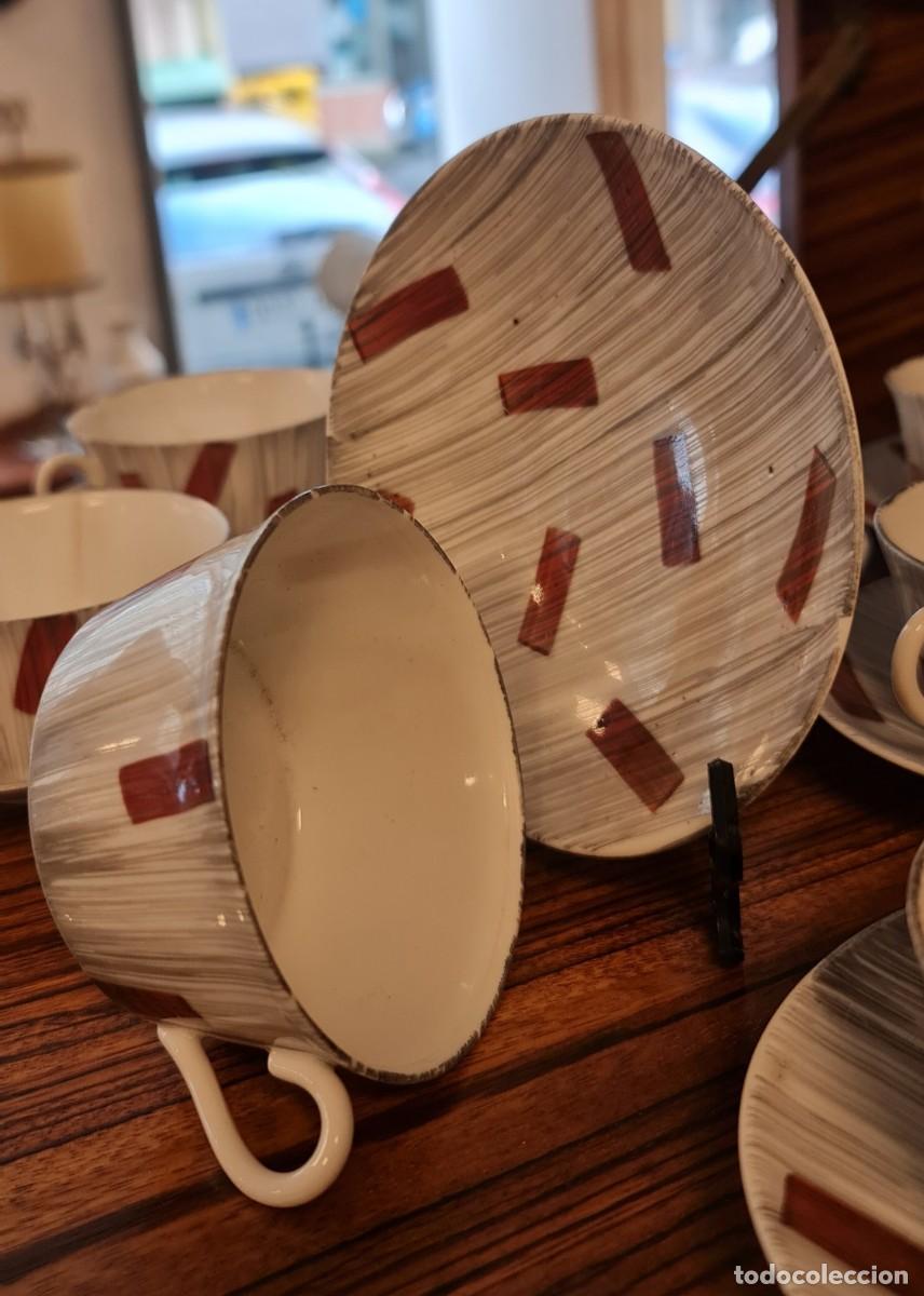 Antig&uuml;edades: 7 Tazas y platillos de consom&eacute; Cer&aacute;micas do Castro - Foto 6
