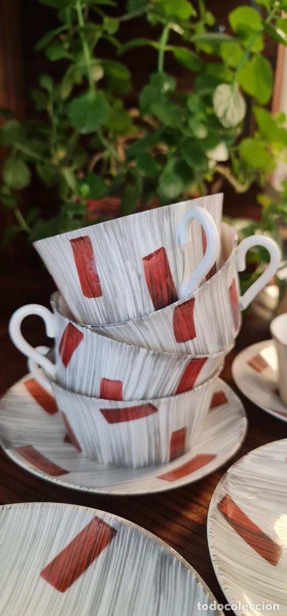 Antig&uuml;edades: 7 Tazas y platillos de consom&eacute; Cer&aacute;micas do Castro - Foto 9