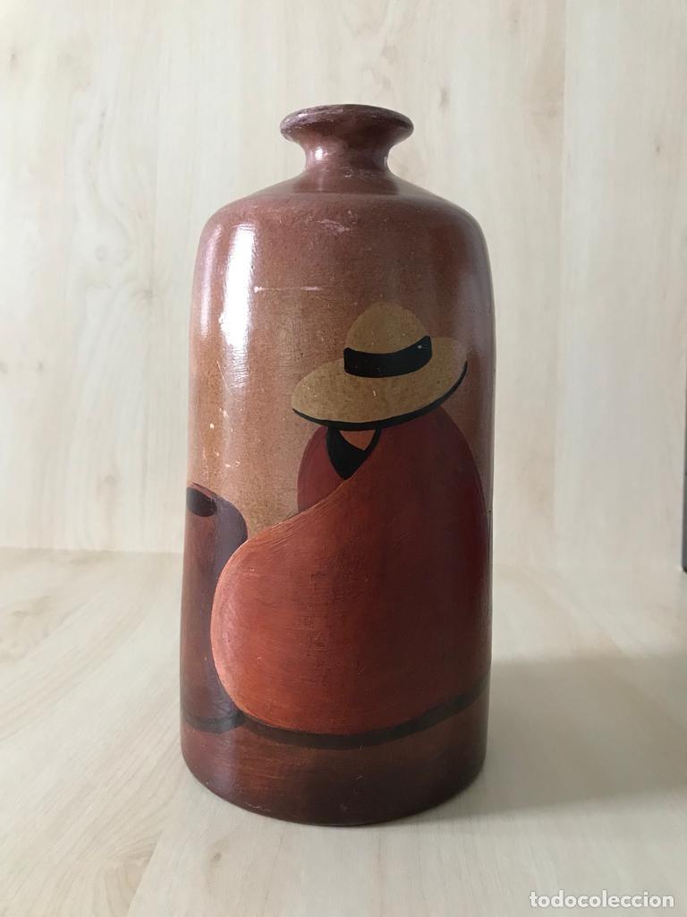 Antig&uuml;edades: Botella Cer&aacute;mica Peru - Pintada a mano - Foto 1