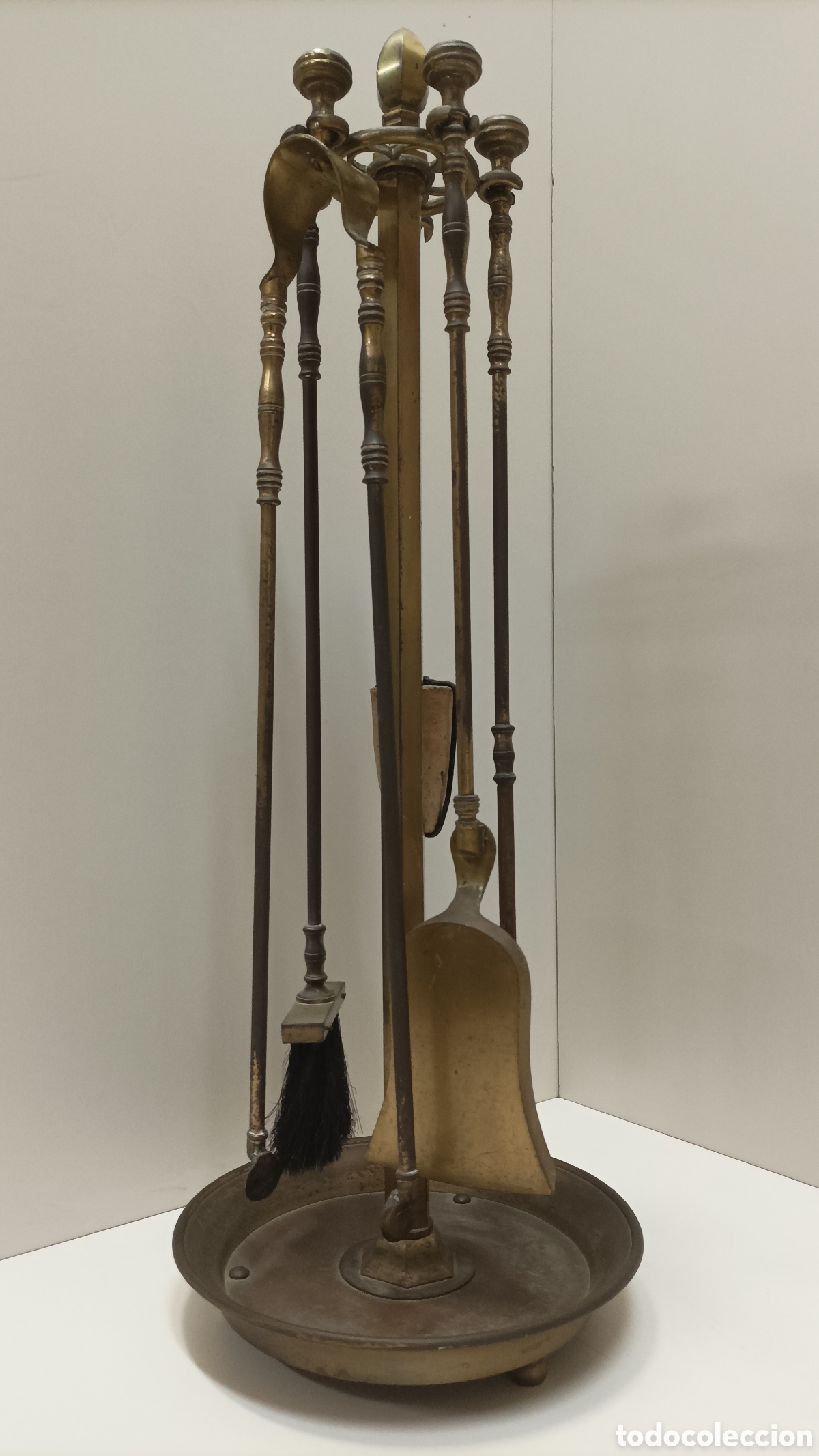 Antig&uuml;edades: Juego de chimenea bronce - Foto 4