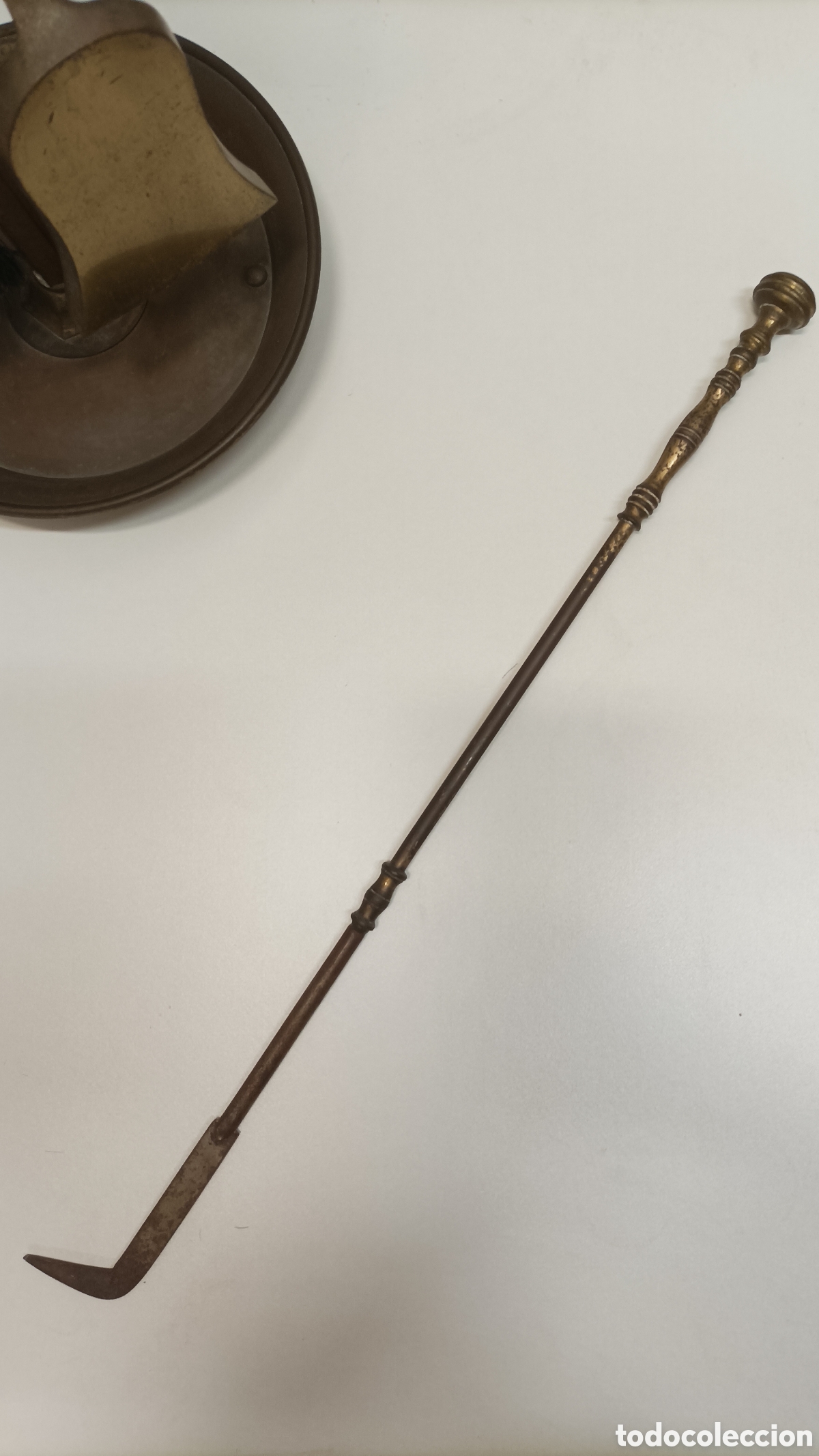 Antig&uuml;edades: Juego de chimenea bronce - Foto 9