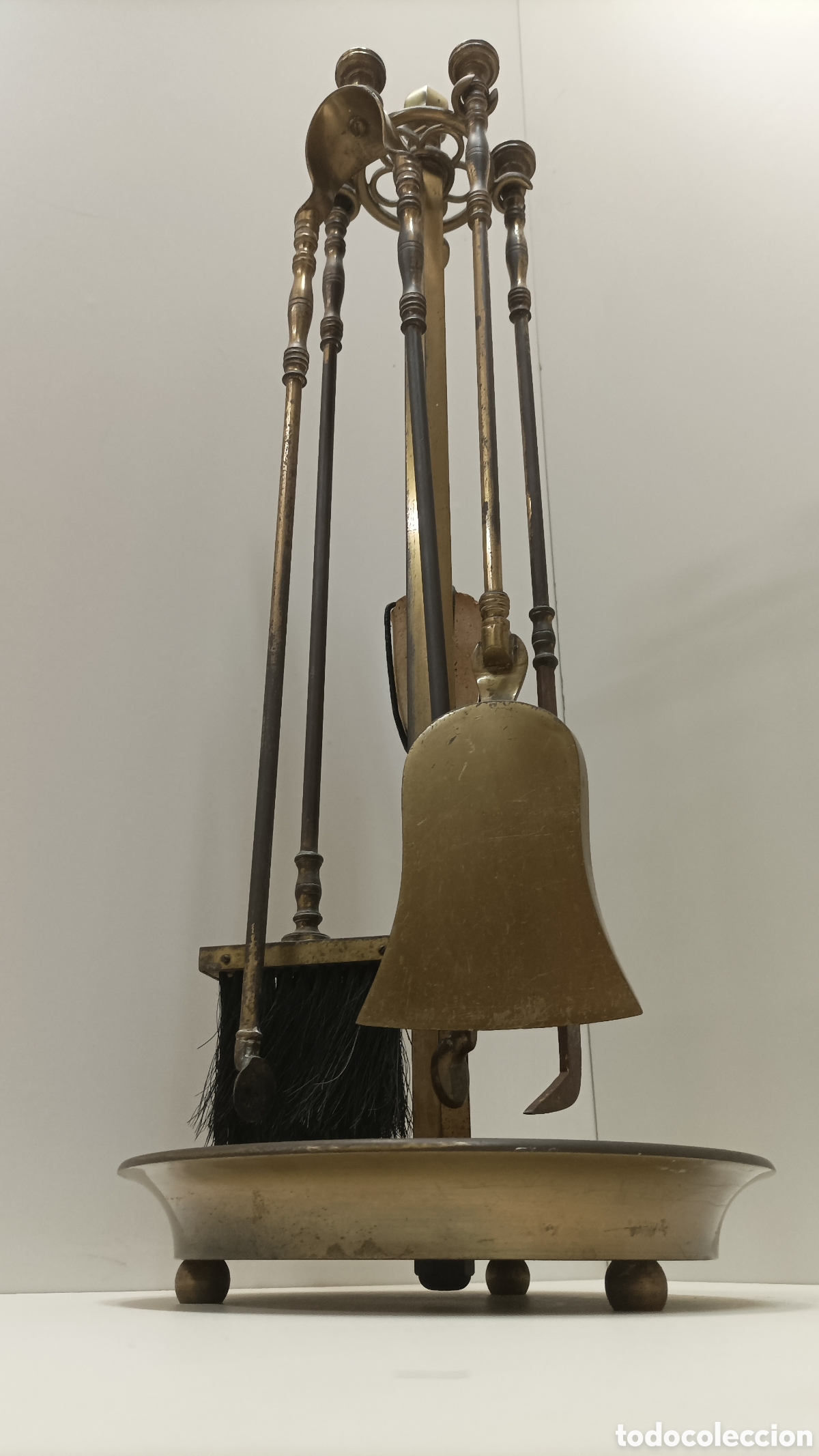 Antig&uuml;edades: Juego de chimenea bronce - Foto 1