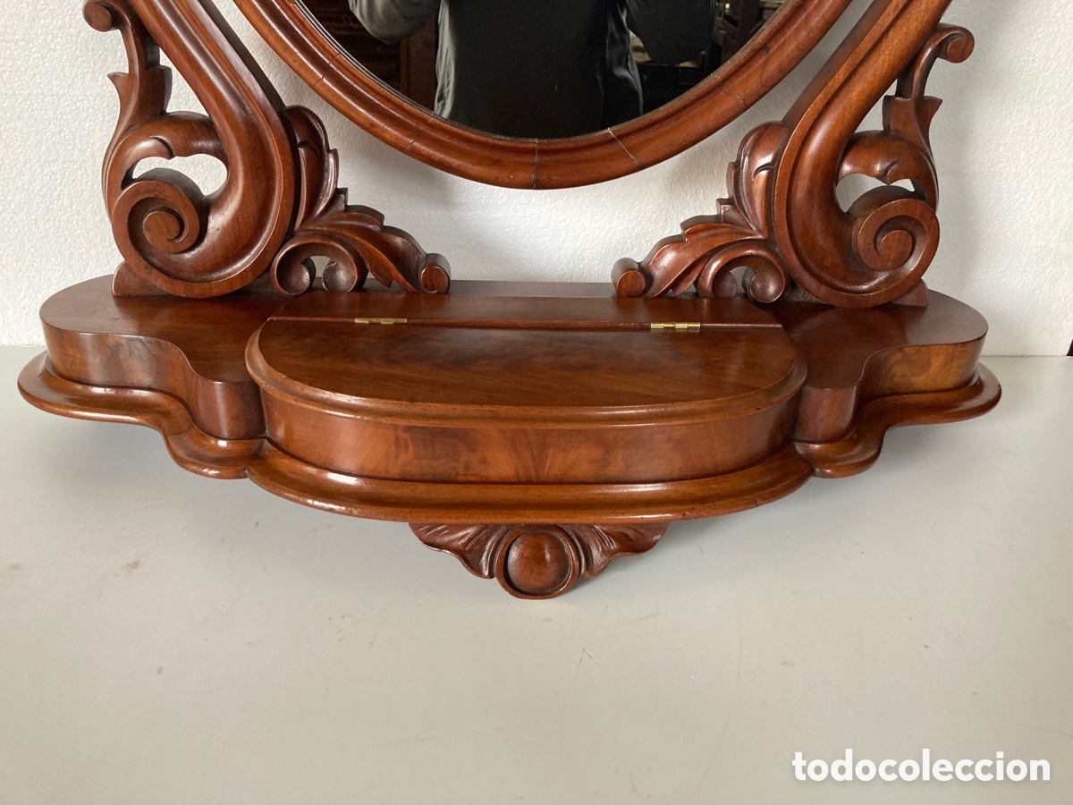 Antig&uuml;edades: Tocador restaurado caoba - Foto 3