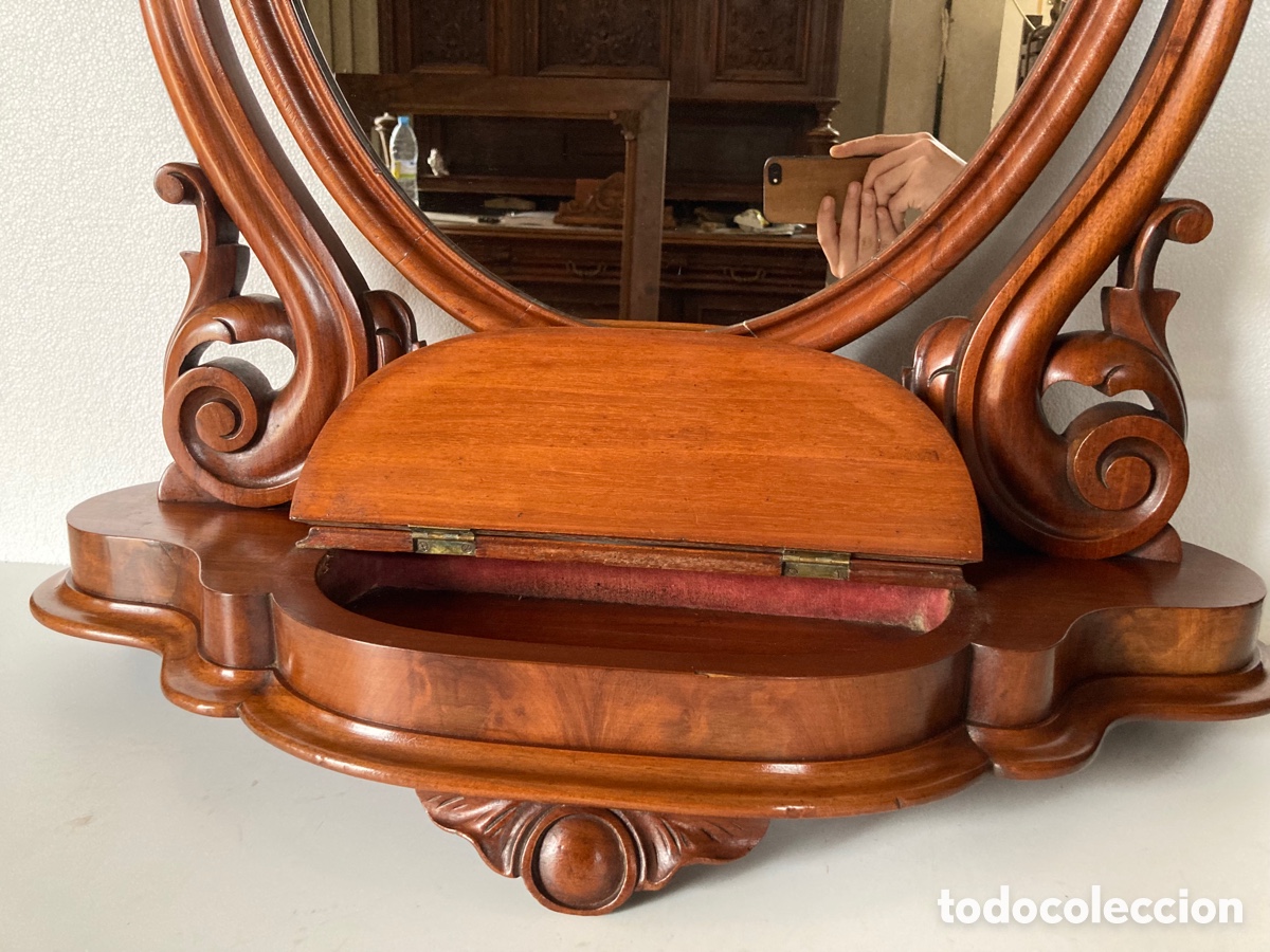 Antig&uuml;edades: Tocador restaurado caoba - Foto 5