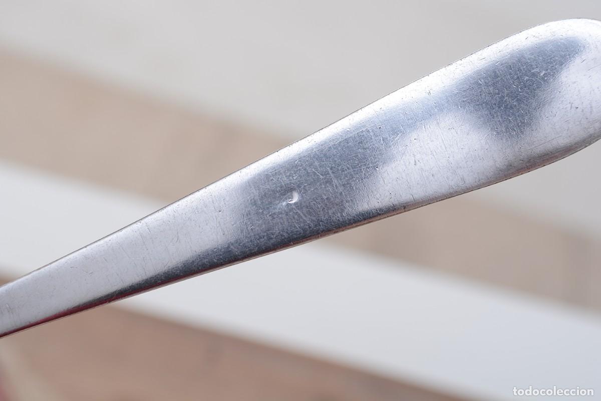 Antig&uuml;edades: Cuchar&oacute;n vintage de metal plateado - Foto 12