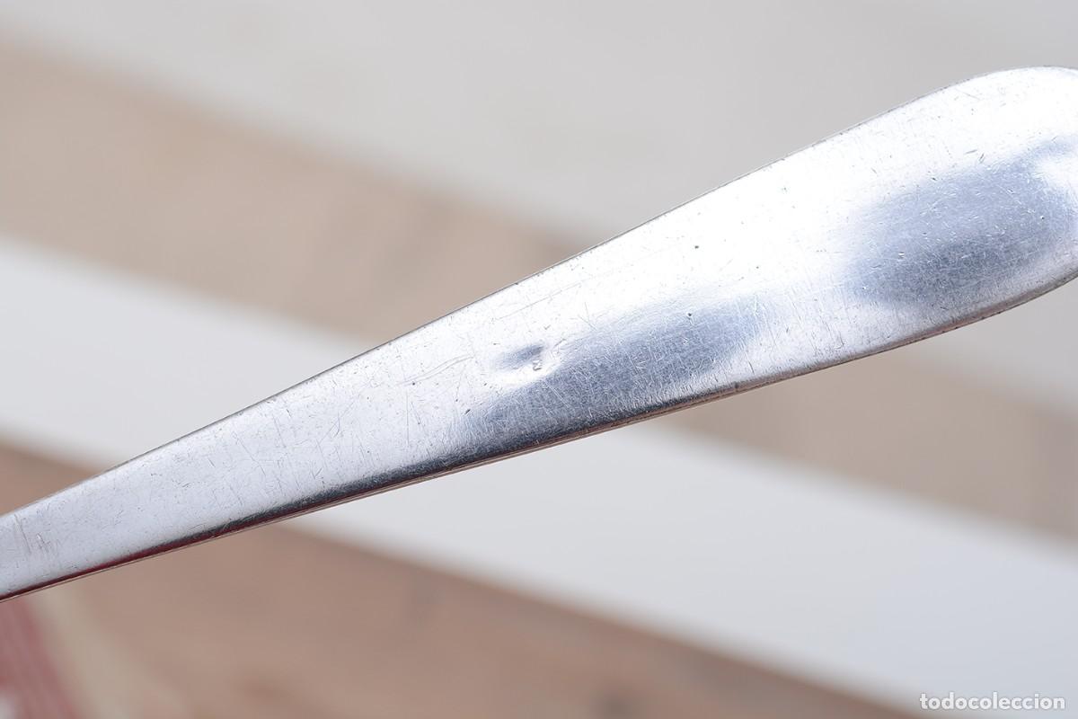 Antig&uuml;edades: Cuchar&oacute;n vintage de metal plateado - Foto 13