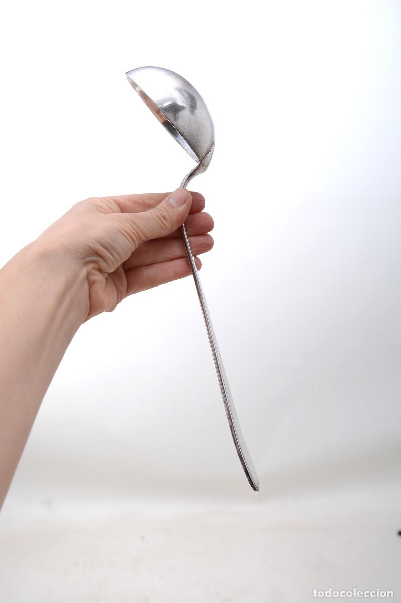 Antig&uuml;edades: Cuchar&oacute;n vintage de metal plateado - Foto 17